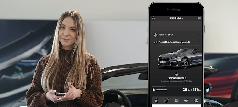 BMW Connected Drive App Header